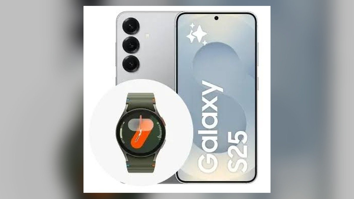 Combo Galaxy S25 + Watch 7 por R$ 4.897,80 no Pix