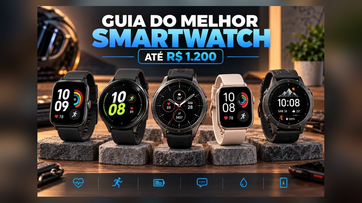 Melhor smartwatch até R$ 1.200
