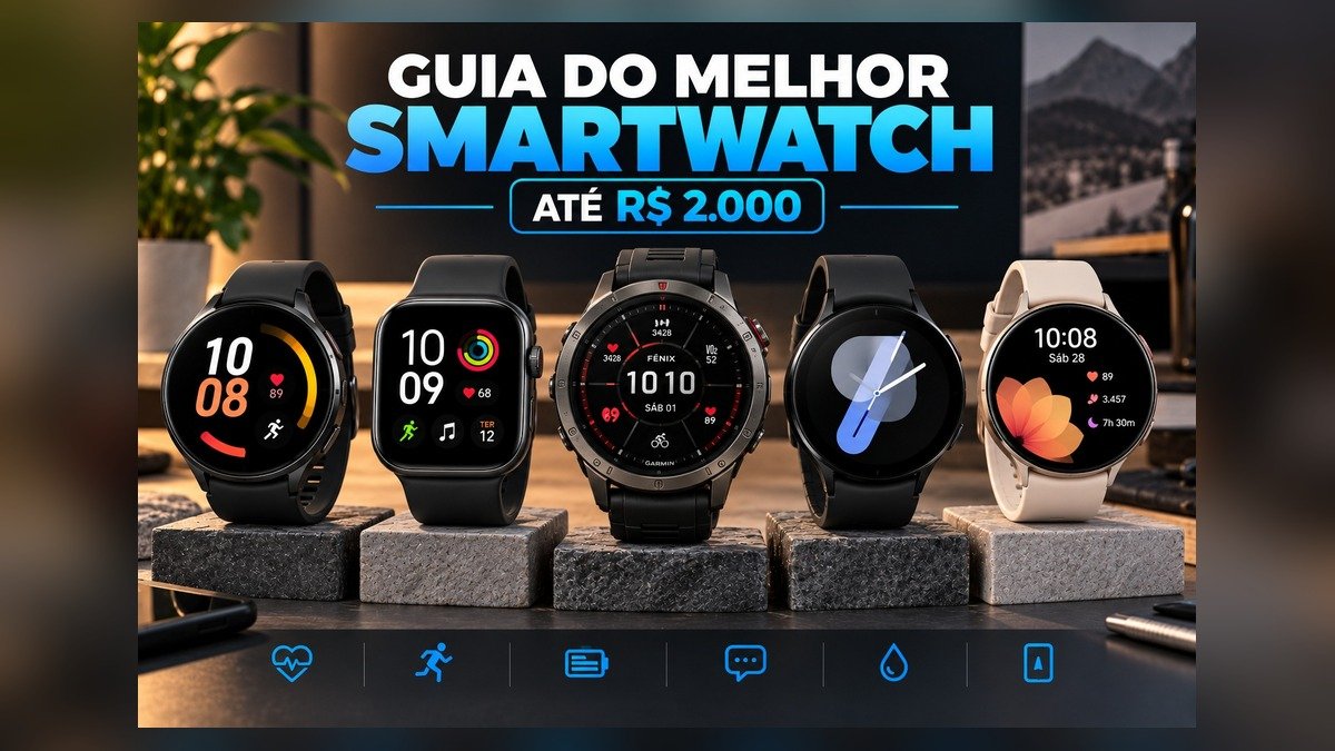 Melhor smartwatch até R$ 2.000
