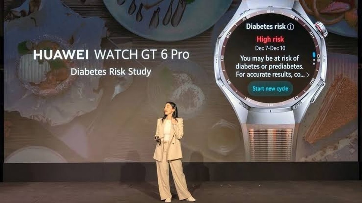 Huawei lança estudo de risco de diabetes no pulso