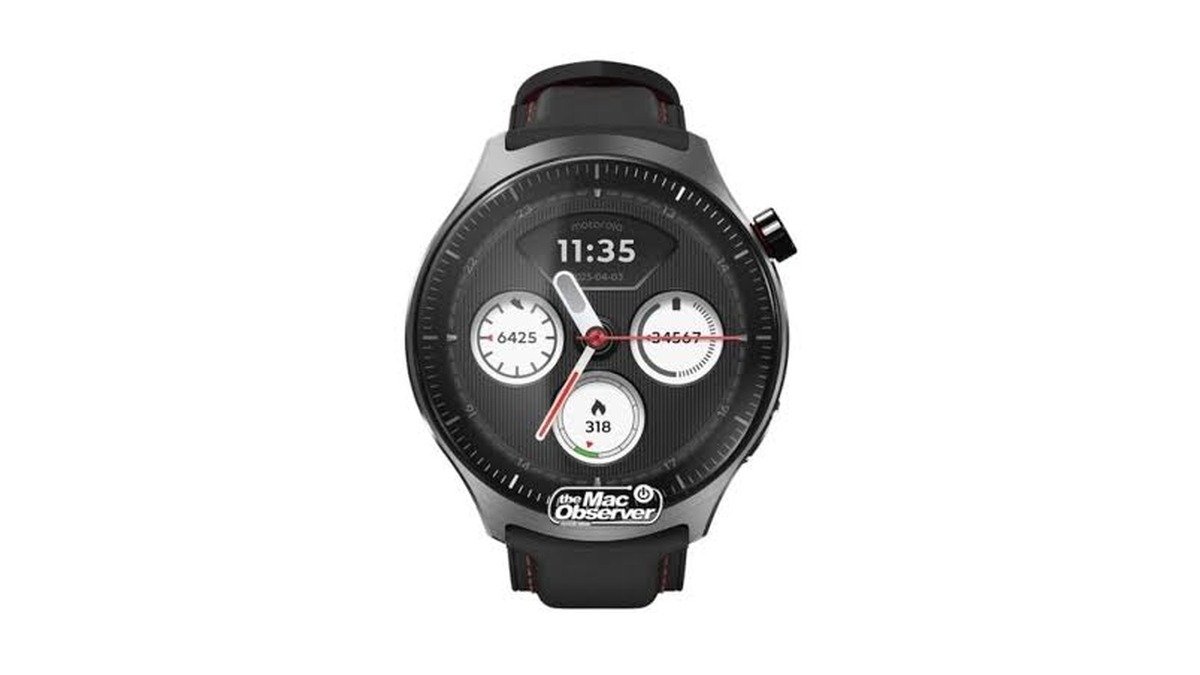 Motorola Moto Watch Ultra vaza com coroa digital